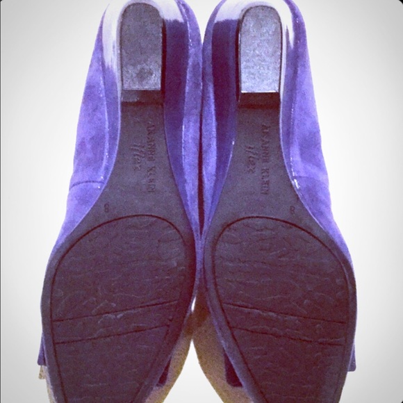 ANNE KLEIN ••• Leather Ballet Wedges - Picture 3 of 3